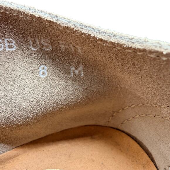 Clarks Women’s Suede Wallabee Chukka Shoes Beige Crepe Sole 8M - Picture 9 of 12